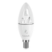 LED-лампа Maxus E14 6 W (500 Lm) 3000 K 220 V AP C37 CL-C