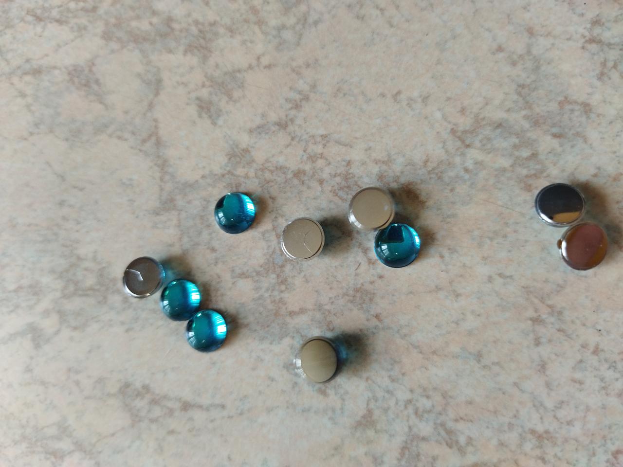 Стрази "Роса" декор — 8 мм блакитний, фото 1