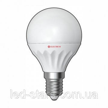 LED-лампа E14 Electrum куля LB-11 4 W (320Lm) 4000K пластик. корп., фото 1