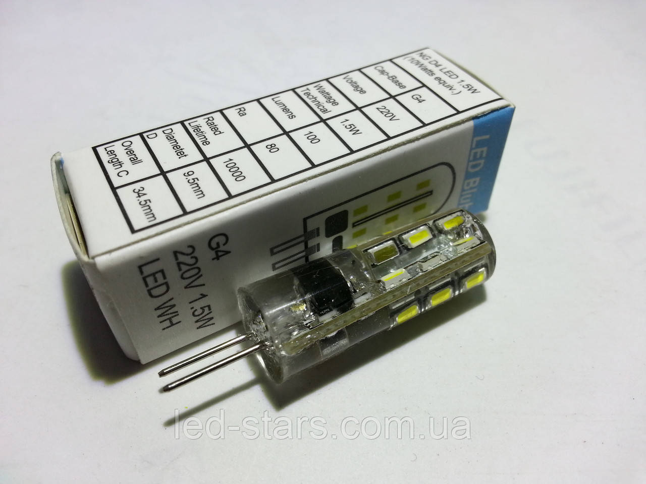 LED-лампа G4 1.5 W (100 lm) 5000 K 220V AC