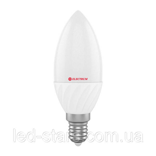 LED-лампа Electrum E14 свічка 4W (320 lm) 4000K PA LС-10 алюмопластиковий корп., фото 1