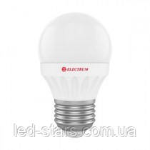 LED-лампа E27 6W (520Lm) 2700 K Electrum куля PA LB-12 алюпласт. корп., фото 1