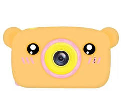 Фотоапарат дитячий DVR Baby Camera X-500B 7692, рожево-оранжевий ведмідь, фото 3