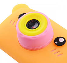 Фотоапарат дитячий DVR Baby Camera X-500B 7692, рожево-оранжевий ведмідь, фото 6