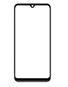 Скло дисплея для Xiaomi Mi A3, чорне, оригінал (Китай), з олеофобним покриттям