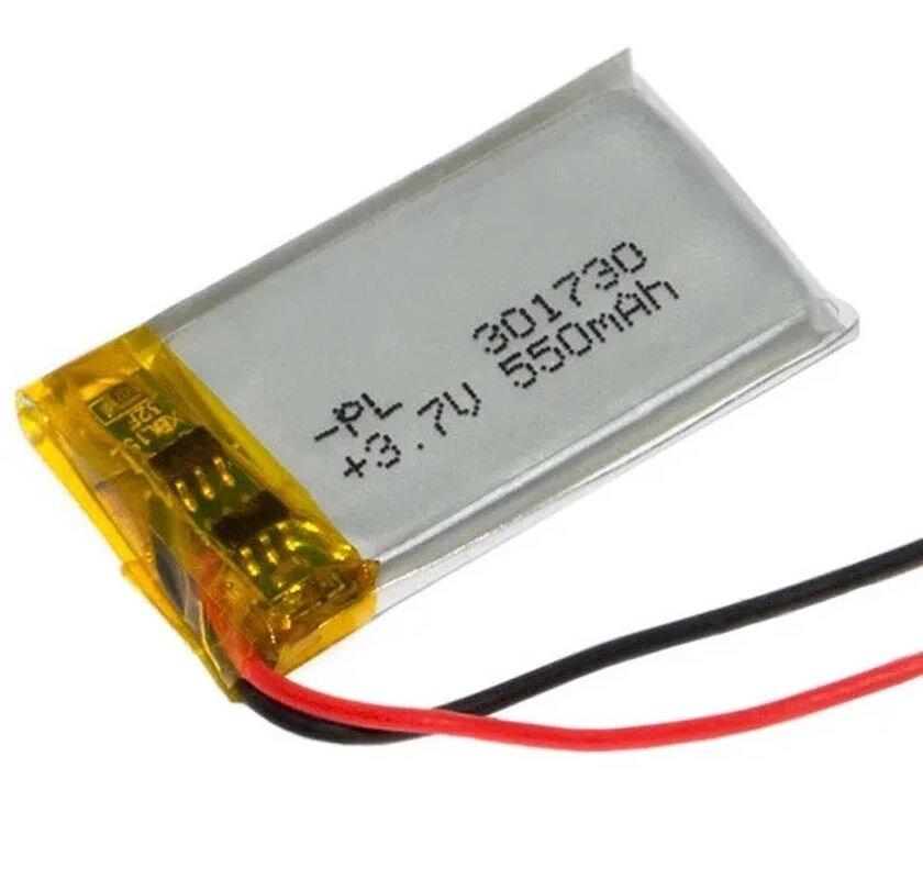 Акумулятор літій-полімерний 301730 3,7V 550 mAh (3*20*30 мм)