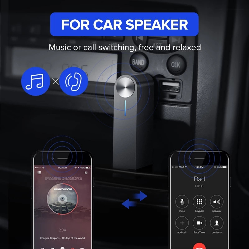 Bluetooth 5.0 аудио ресивер Ugreen - фото 4 - id-p1500474288