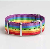 Браслет ремешок на руку радужный