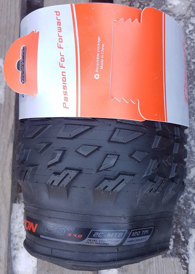 Велосипедна покришка 26 " 26х4, 0 (100-559) 2c-mtb compound, 1410grm Chao Yang