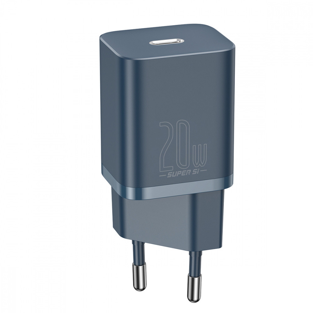 СЗУ Baseus Super Silicone PD Charger 20W (1Type-C) blue