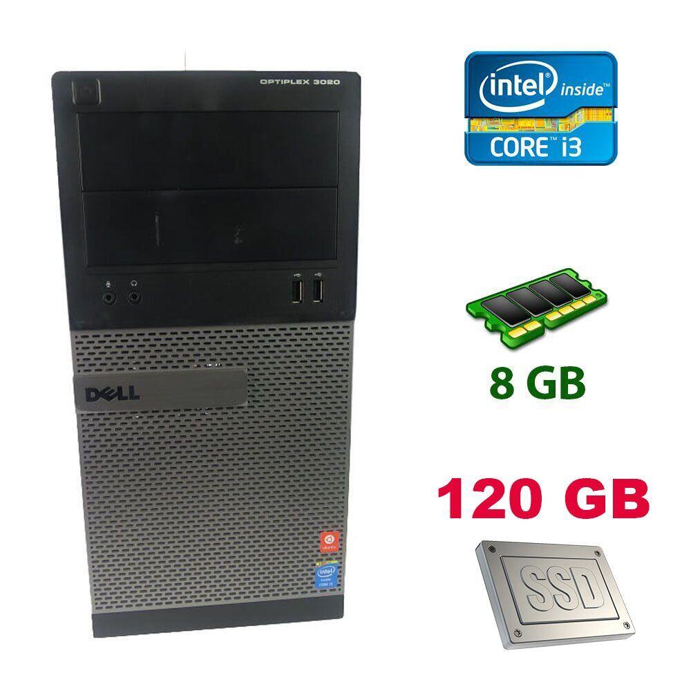 Dell OptiPlex 3020 Tower / Intel Core i3-4130 (2 (4) ядра по 3.4 GHz) / 8 GB DDR3 / 500 GB HDD