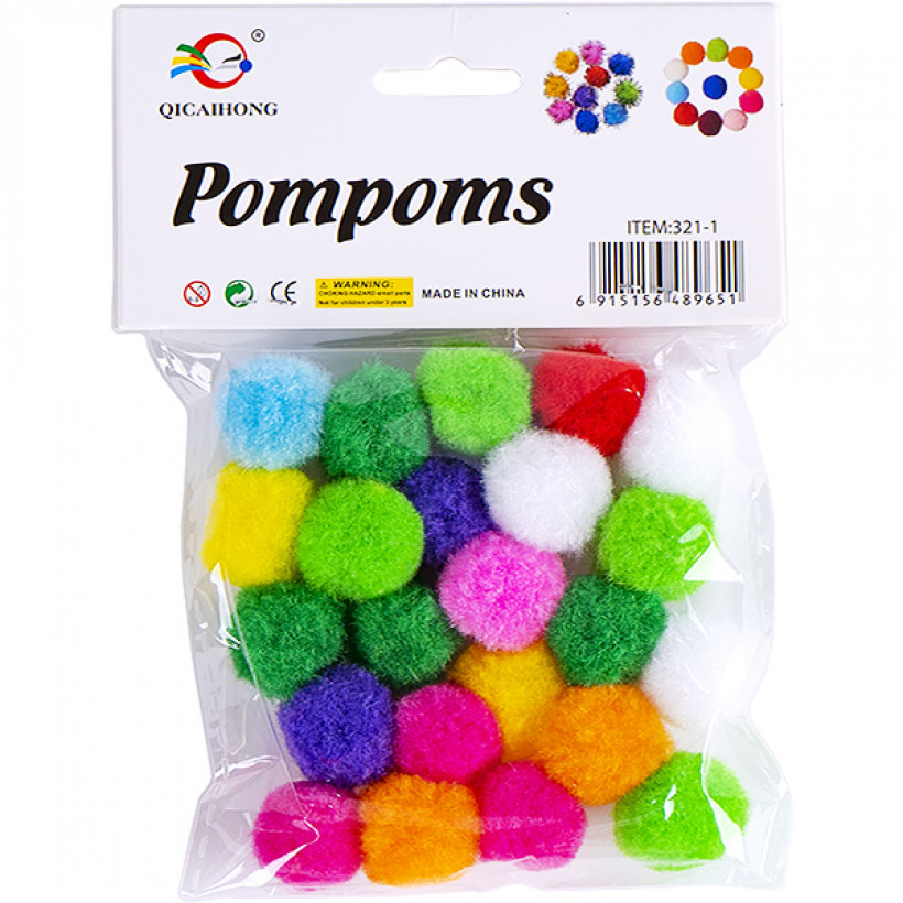 Набір для виробів Помпони-кульки D2см арт.1966, фото 1