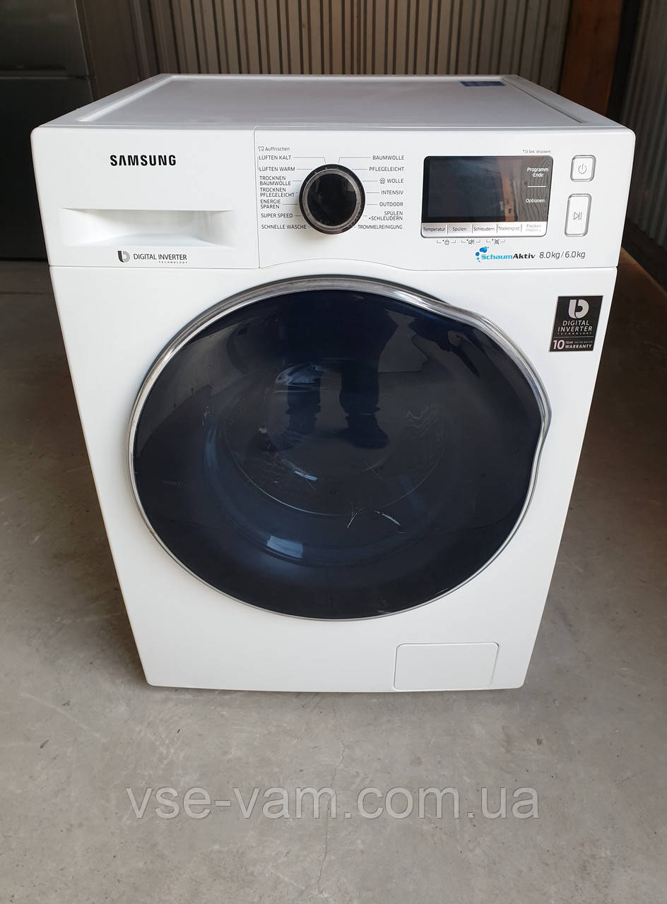 Пральна машина SAMSUNG 8/6 KG з Сушкою / WD80J6400AW, фото 1