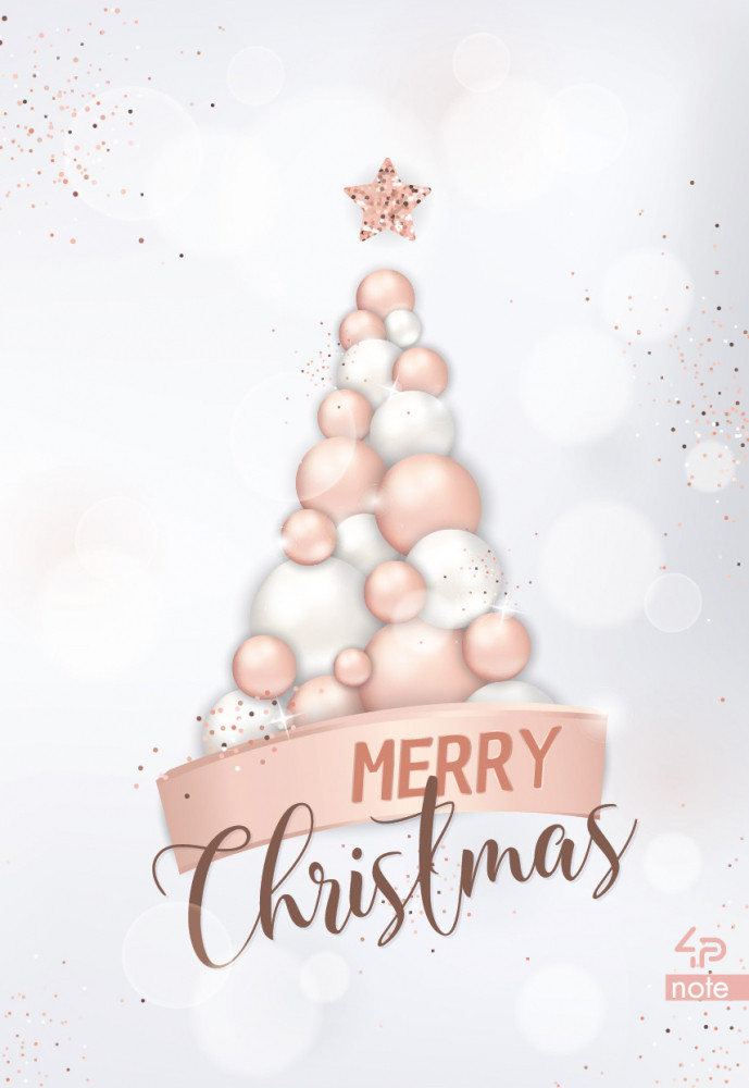 Блокнот А6 з кольоровими аркушами Christmas note 80 сторінок 40арк арт. 904228, фото 1