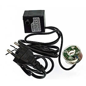 Насос для фонтану з підсвіткою (2,5 вт)(180 л/год)(h max 48-55 cm)