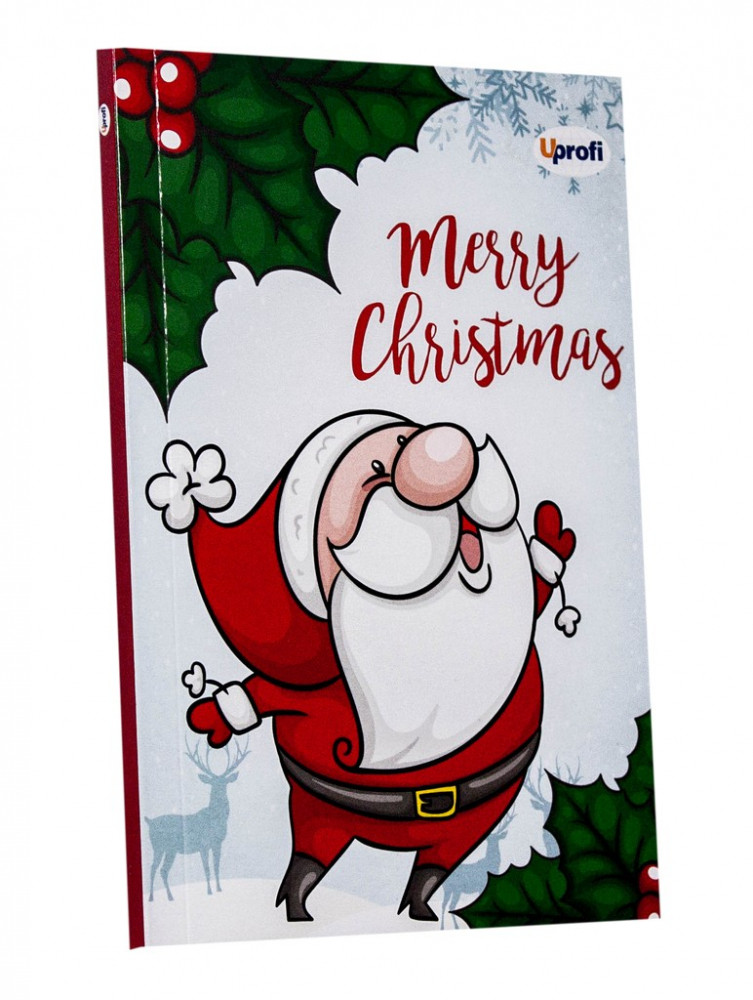 Блокнот В6 з кольоровими аркушами Merry Christmas Santa 80 сторінок арт. 901036, фото 1