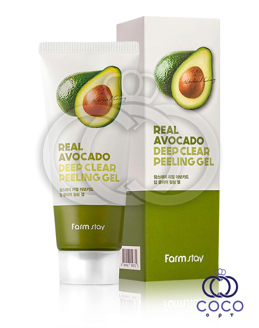 Пілінг для обличчя Farm Stay Real Avocado Deep Clear Peeling Gel 100 мл (м'ята упаковка), фото 1