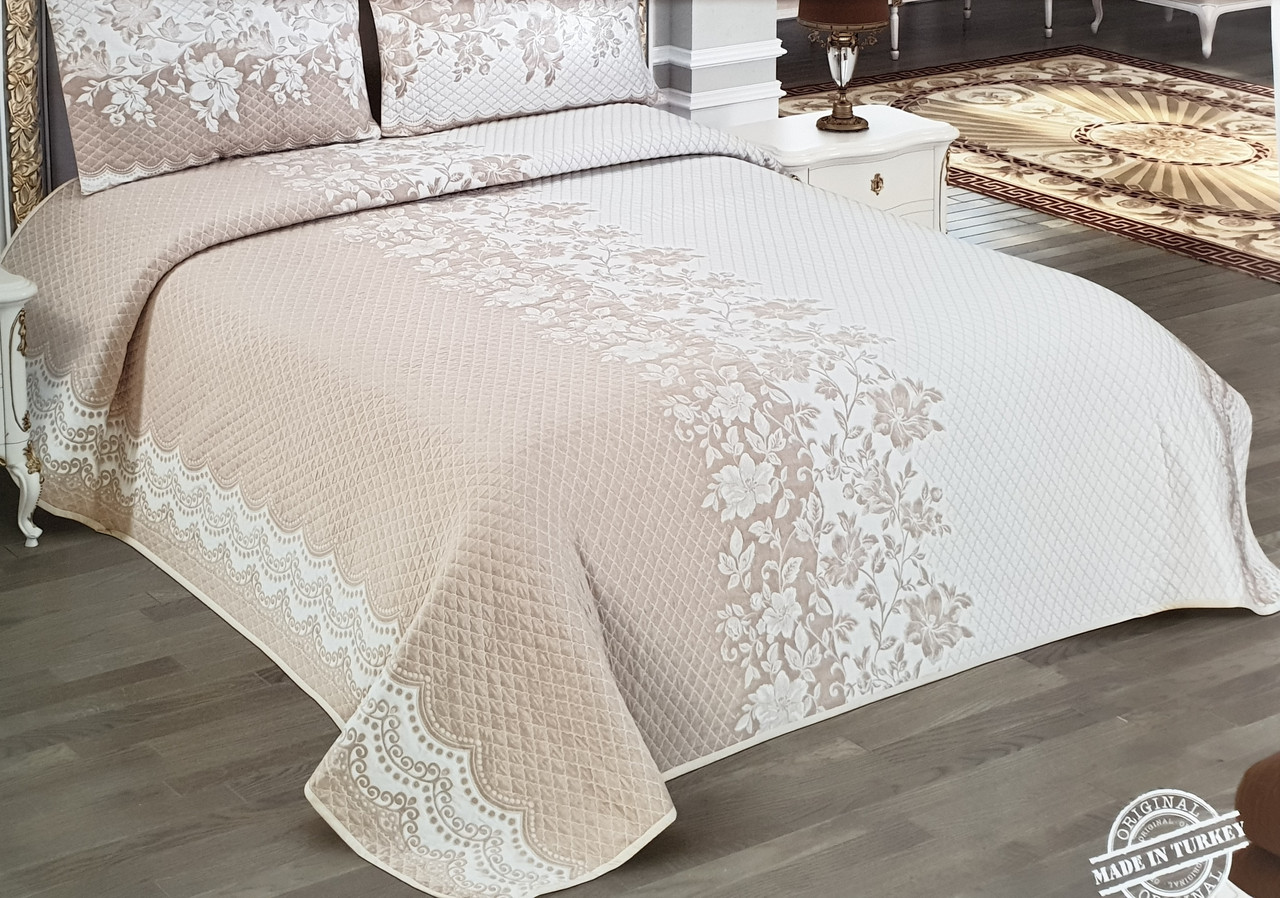 Покривало жакардове з наволочками My Bed " Perla" 240х260 см