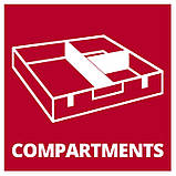 Набір пластикових відсіків для кейсу Einhell Plastic Compartments Set (4540012), фото 3