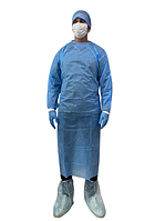 Набор медицинский хирургический стерильный №1 (халат, маска, шапочка, бахилы высокие)