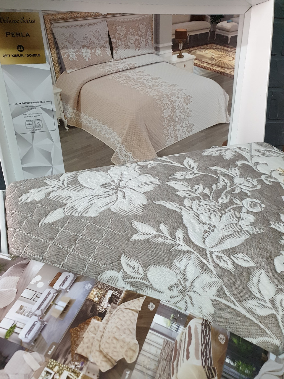 Покривало жакардове з наволочками My Bed " Perla" 240х260 см