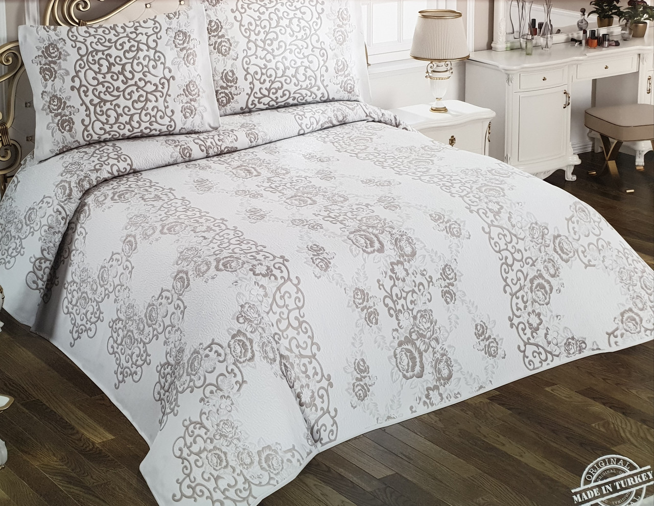 Покривало жакардове з наволочками My Bed "Eda" 240х260 см