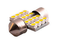 Світлодіодна авто лампа S85-28mm-16smd 1206 білий 12V