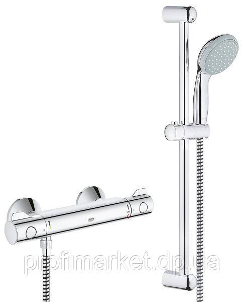 Термостатичний змішувач для душу з душовим гарнітуром Grohe Grohtherm 800 34565