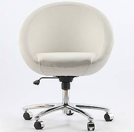 Офісне крісло Office Michelle біле шкірозамінник