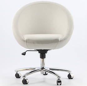 Офісне крісло Office Michelle біле шкірозамінник