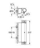 Термостатичний змішувач для душу Grohe Grohtherm 2000 New 34469001, фото 3