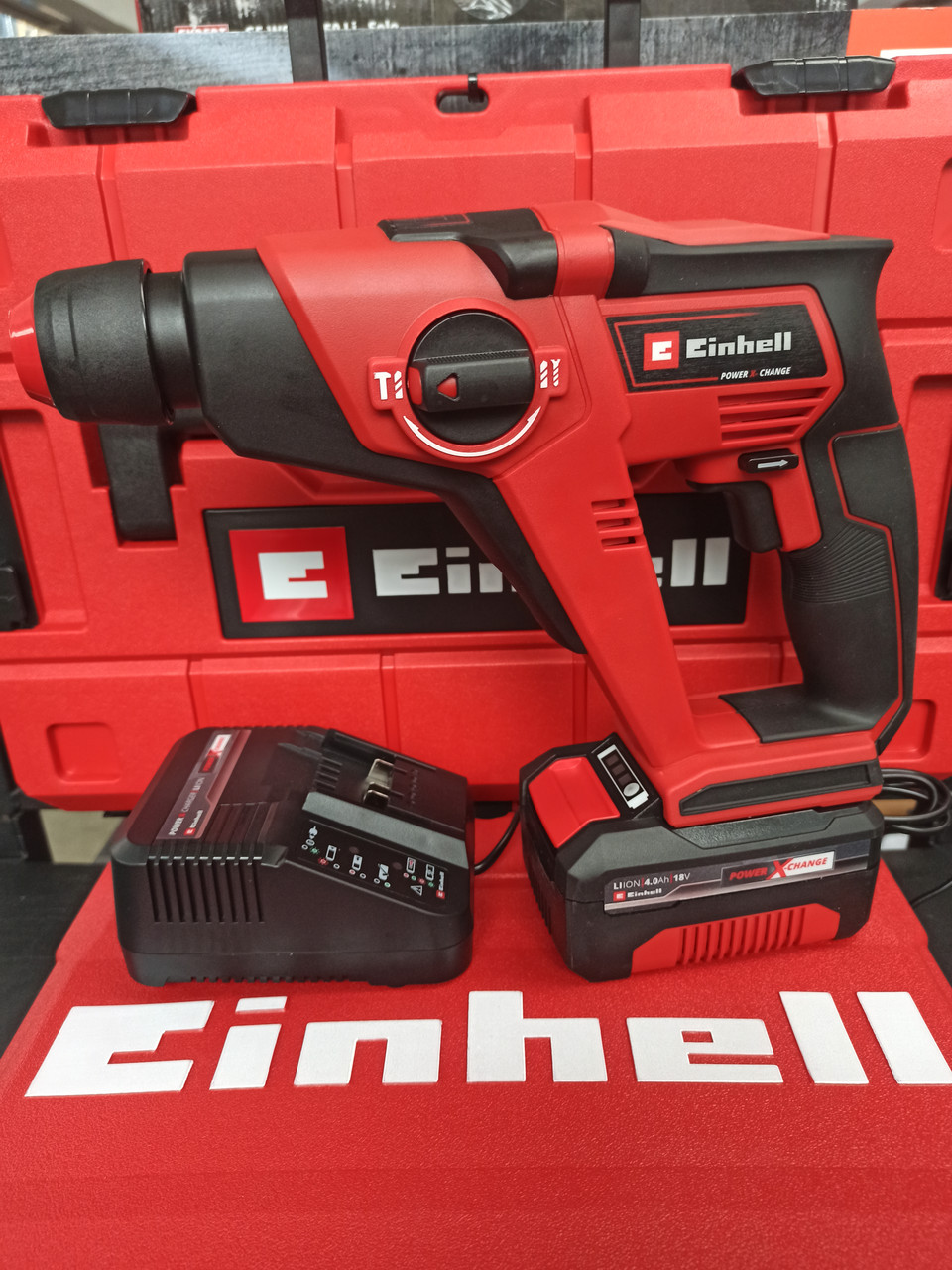 Перфоратор акумуляторний Einhell TE-HD 18/12 Li Kit 4.0 (45139704)