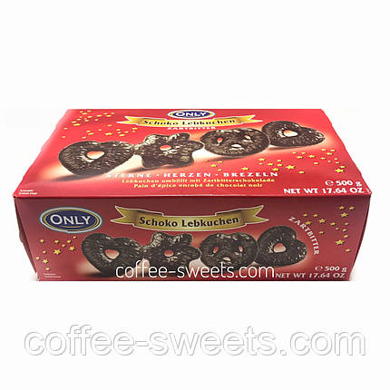 Пряники імбирні в темному шоколаді Only Choko Lebkuchen, 500 г., фото 2