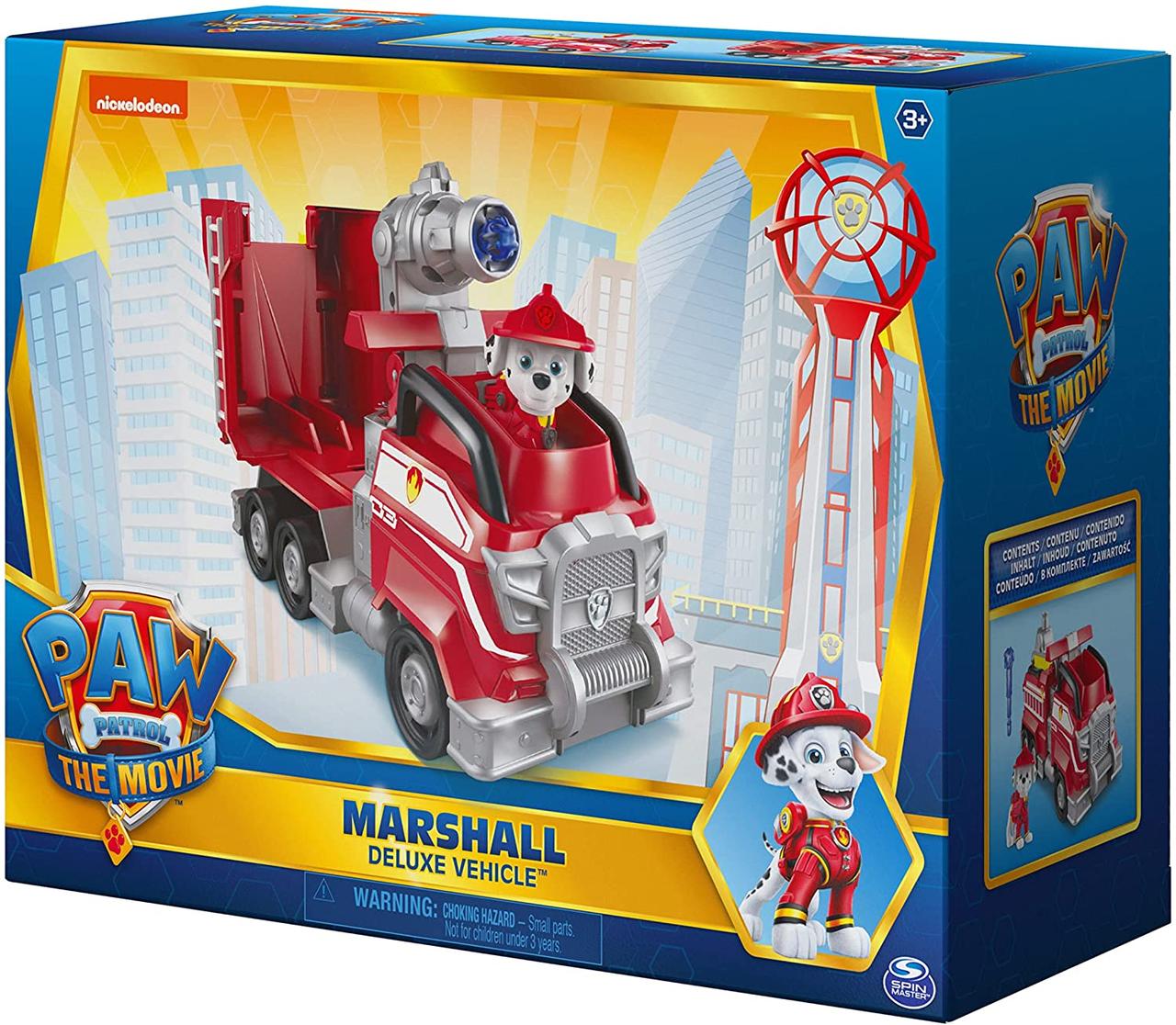Щенячий патруль машинка з фігуркой Маршал Paw Patrol Marshall’s Deluxe Movie Transforming 6061925 Spin Master
