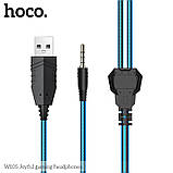 Навушники ігрові з підсвіткою HOCO W105 LED Joyful Gaming Headphones чорно-червоні, фото 5