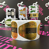 Форми для нарощування нігтів золоті широкі 500 шт