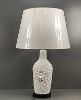 Настольный светильник, лампа, ночник, цвет белый. Керамика. Е-27