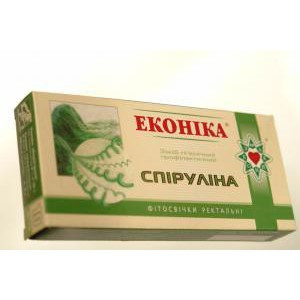Свічки Эконики "Спіруліна" (10 шт.)