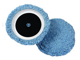 Полірувальний круг шовковий - Lake Country 100% Untwisted Wool / Blue Silk Polishing Pad 203 мм. (16-600)