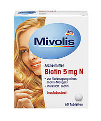 Mivolis Биотин 5 мг, 60 таб.