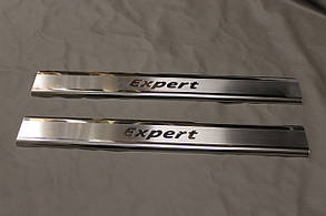 Накладки на пороги (лазери, комп.: 2 шт.) Peugeot Expert 2007-2016