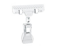 Універсальний цінникотримач 8 см, на прищепці UaTec Прозорий