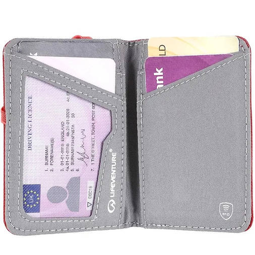 Кошелек Lifeventure Recycled RFID Card Wallet Красный, фото 2