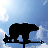 Флюгер Ведмідь №2, флюгер на дах з металу 2 мм., фото 8