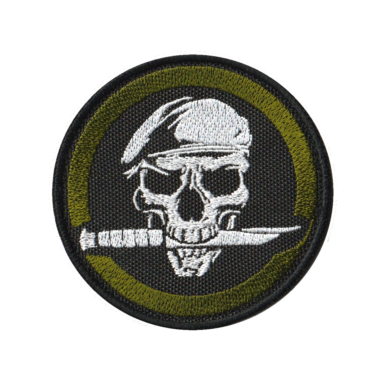 Вишитий шеврон "Skull & Knife" на липучці