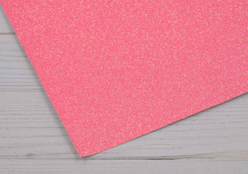 Шкірзам з дрібними блискітками (100х138 см) - №5 корал, фото 1