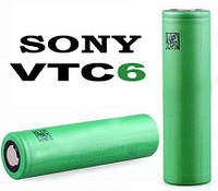 Акумулятор 18650 Sony/Murata US18650 VTC6 3120 mAh, Li-Ion 3.7В. Високотоковий — 30 А (80A). Оригінал