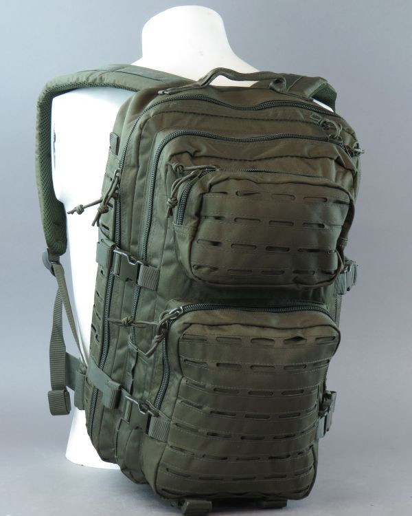 Рюкзак олива штурмовий 36 літрів Laser Cut. Mil-tec 14002701