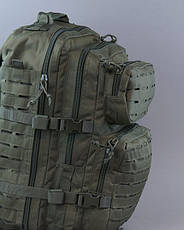 Рюкзак олива штурмовий 36 літрів Laser Cut. Mil-tec 14002701, фото 6