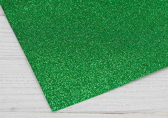 Шкірзам з дрібними блискітками (100х138 см) - №8 зелений